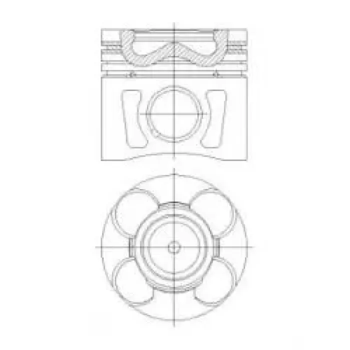 Motor Piston+Segmani Astra J Corsa D Grande PUNTO1.3CDTI 16V Linea Grande Punto 199A3000 Multijet - Z13 DTH-A13DTE 16V 4 Sil. Dizel 1248 CC-66 Kw 90PS (Euro 5) [(69,60MM +0,40MM)] | YENMAK 31-04289-040 | OEM 55197996 55197996 623590 624063 623590