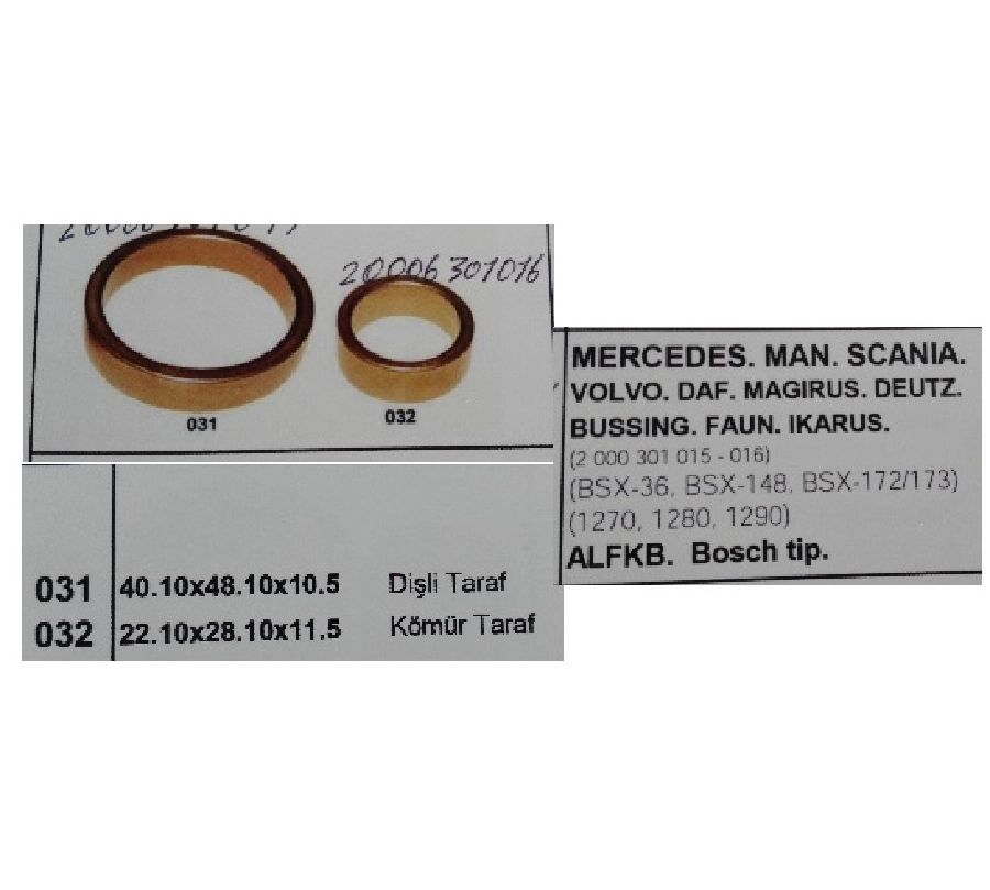 Marş Burcu-Alfkb Büyük | OEM 2000301015