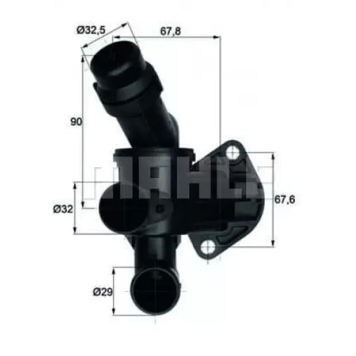 Termostat Komple A4 Avant 05>08 A6 Avant 05>11 Exeo 09>14 87° Bwe Bul Bgb Bwt | MAHLE TI787 | OEM 06D121111G