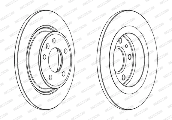 Arka Fren Diski Astra J 1.3CDTI 1.4 1.6 1.7 Cruze Zafira C 1.4 / 1.6 / 1.8 / 2.0 Cdti 09>> | FERODO DDF1871C | OEM 13502139