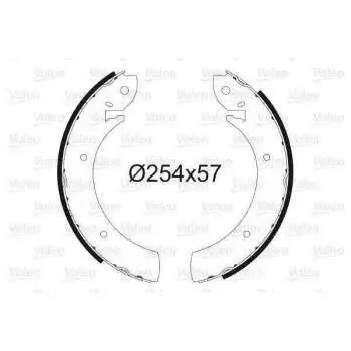 Arka Fren Balatasi Kampana H100 Minibus Kamyonet 94-05 Musso 96-> Korando 96-> Actyon 05-> Kyron 05-> Levend | VALEO 562108 | OEM 5830544A00 5830544A00 5830544A10 5830544A40 5830544A10 5830544A40