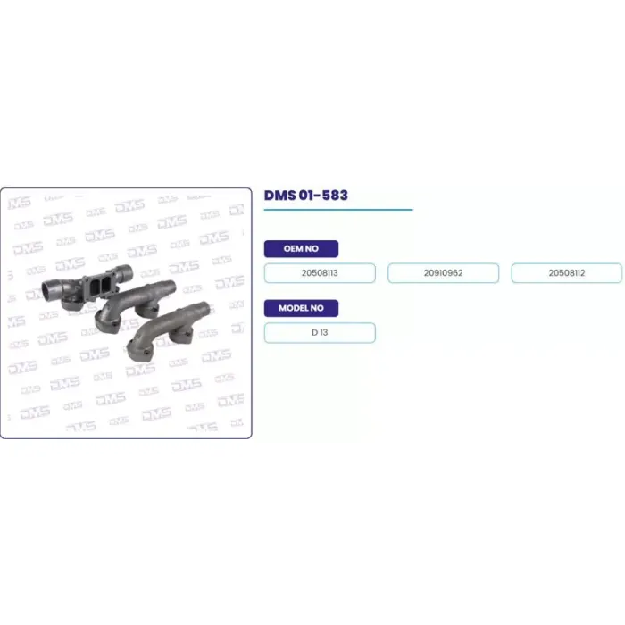 Egzoz Manifoldu Takim Volvo Truck D13 | DEMOSAN 01-583 | OEM 20508113-20910962