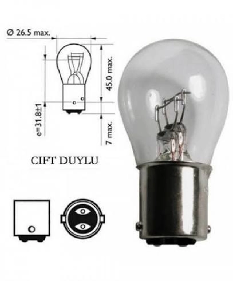 Ampul 12V 1176 Ampul 21, 5W | OEM VS37918