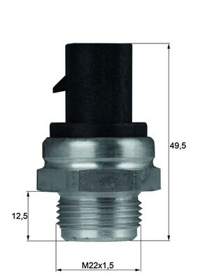 Hararet Musuru (95 100°) Astra F Astra G Corsa A Corsa B Kadette Vectra A 1,2 / 1,4 / 1,6 / 1,8 / 2,0 | MAHLE TSW13D | OEM 1341011 1341047