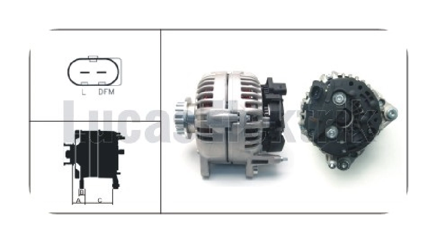 Alternatör 14V, 180A Bosch Tipi VW Multıvan 2.0 TDI -Touareg VW T5 Transporter 2,5 TDI 18 Kanal ALT23321 | OEM WUT.1101.0418