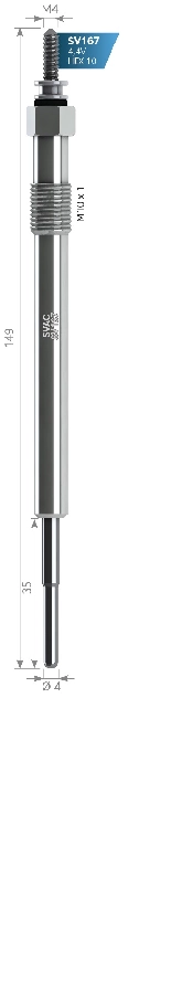 Kızdırma Bujisi 4,4V Citroën Jumper : 110 2.2 HDI Jumper : 130 2.2 HDI Jumper : 150 2.2 HDI GE122 0 | OEM SV167
