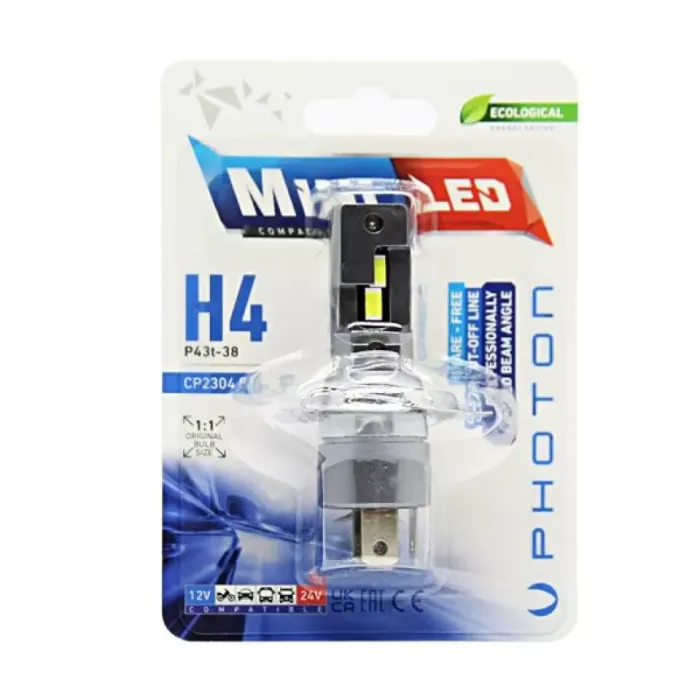 Mini H4 12-24V Compact Led (Tekli Blister) | PHOTON CP2304 B1