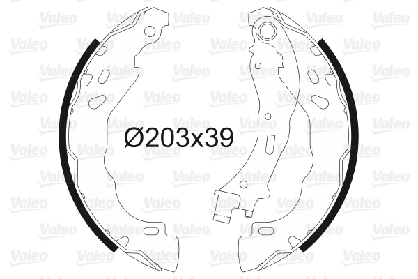 Arka Fren Balatasi (Pabuclu) Renault Clio II 98>03 Clio IV 12> Symbol II 08> Symbol III 14> Dacia Logan 04> Dacia Sandero II 08> Duster 10> Nisssan Micra IV 10>15 Note 13> | VALEO 564157 | OEM 1606631180 1609066080 4241P1