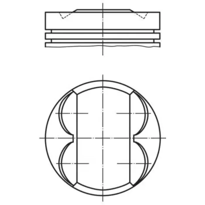 Motor Piston Segman Brava Bravo Palio Siena Marea 1,6 16V (86,80MM) / (040) | MAHLE 0093201 | OEM 5896110