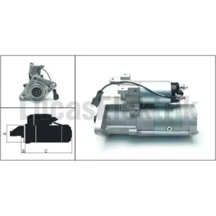 Mars Motoru 24V 3,2KW 9 Dis Mitsubishi Canter 60 / 75 | LUCAS LES0318 | OEM ME220480