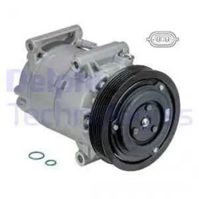 Klima Kompresoru Qashqai 1,5 DCI 2007> Almera 2003> Megane III 1,4 16V 1,6 16V Megane II Scenic II Grand Scenic 1,5 DCI | DELPHI TSP0155831 | OEM 8200470242 8200470242 8200600110 8200600110