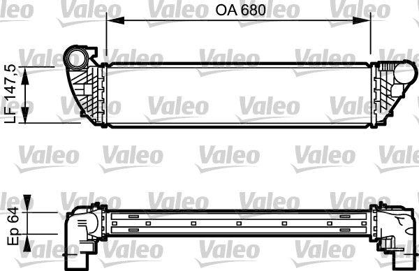 Turbo Radyatoru Laguna II 1,9 / 2,0 DCI | VALEO 817828 | OEM 8200292773