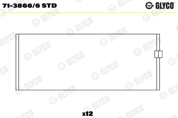 Kol Yatak Std DAF CF85 98>00 XF95 97>06 Takim | GLYCO 71-3866/6 STD | OEM 1290488