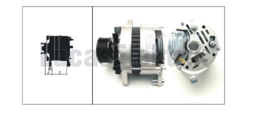 Alternatör 14V, 80A Lucas Tipi Tumosan Maxıma 9100 Serisi (Uzt 202) 7 Kanal Kasnak (Kasnak Dış Çapı:71mm) | OEM 61920492
