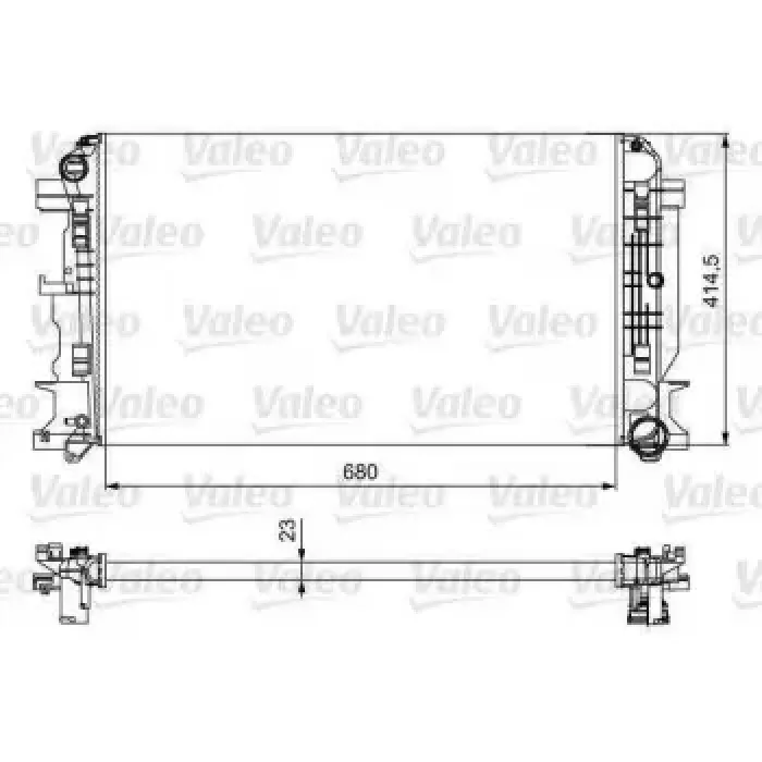 Motor Su Radyatoru (680X414X23) Crafter 06> Sprinter 06> | VALEO 734926 | OEM A9065000002 A9065000002 A9065000102 A9065000202 2E0121253 2E0121253A 2E0121253B A9065000102 A9065000202 2E0121253 2E0121253A 2E0121253B