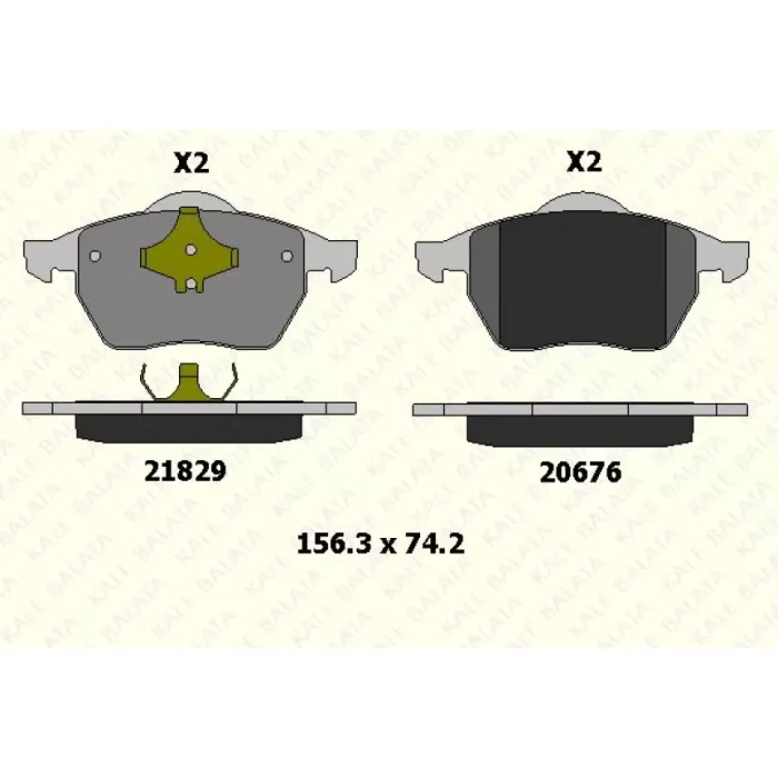 On Fren Balatasi Vectra B X20XEV | KALE B 21829 203 05 ANS | OEM 1605036 1605654 1605912