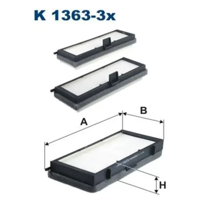 Polen Filtresi Scudo 95 03 Jumpy 95 03 P806 94 02 Expert 95 04 | FILTRON K1363-3X | OEM 6447H07H1