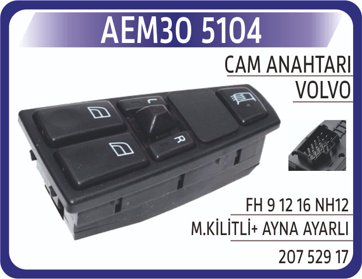 Cam Anahtarı Fh 9 - 12 - 16 - NH12 Sol Mer AN5104 | OEM AEM305104