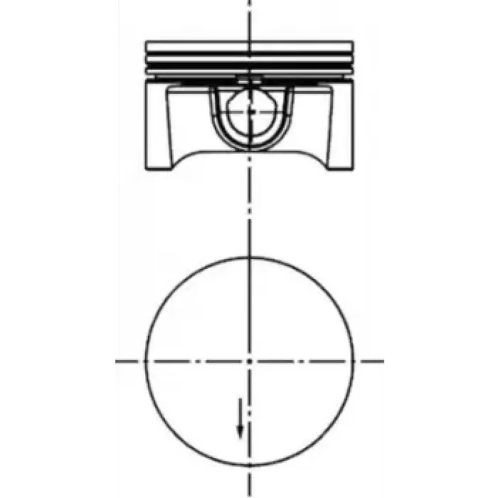 Piston+Segman Z16XEP Twinport 1.6 16V Astra H Astra G Vectra C 79.50MM 050 (1.2X1.2X2.0) | AKD 44-3559-16-50 | OEM 624062
