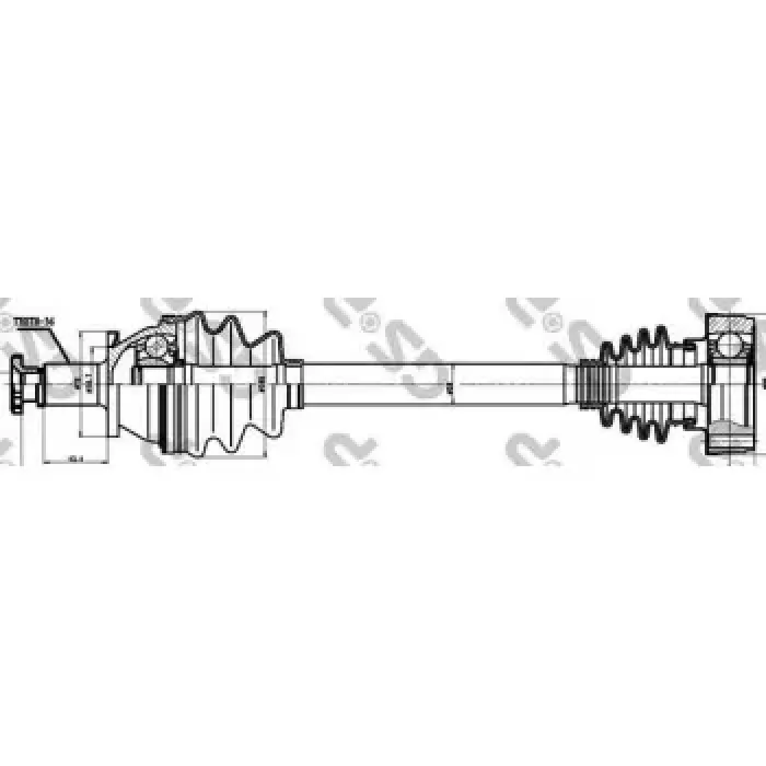 On Aks Sol Cordoba Ibiza Fabia Polo 1,2 / 1,4 16V / 1,9SDI 99>07 | GSP 203063 | OEM 6Q0407271AL 6Q0407271AL 6Q0407271AT 6Q0407271AS 6Q0407271AT 6Q0407271AS