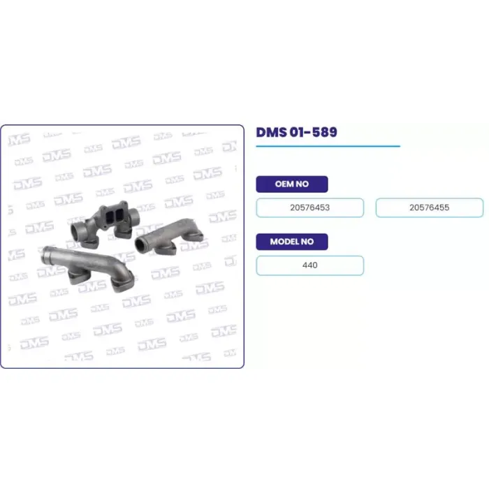 Egzoz Manifoldu Takim Volvo Truck 440 | DEMOSAN 01-589 | OEM 20576453-20576455