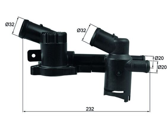 Termostat Muhafaza Conta Ve Sicaklik Salteri Ile Caddy Golf 6 Jetta Polo A1 A3 Altea Ibiza Leon Toledo Fabia Octavia Rapid Roomster Yeti 1.2TFSI Tsi Cbza Cbzb Cbzc | MAHLE TH52 | OEM