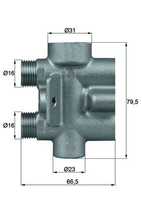 Yag Sicaklik Regulatoru Touareg 03>10 Q7 07>15 | MAHLE TO975 | OEM 7L0317027A