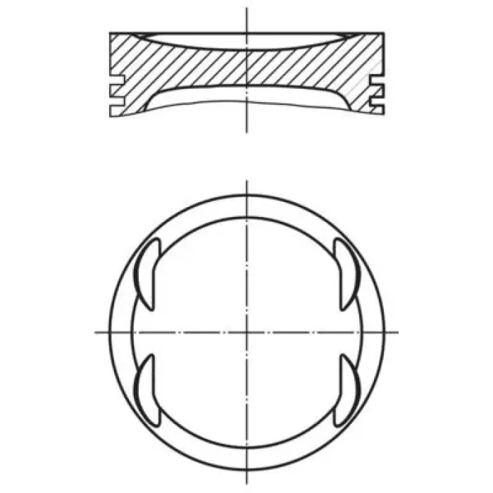 Piston Segman P306 Gti Em P306 Gti Ym Zx Xsara Vts XU10J4RS (2,0 16V) / (86,60MM) / (0,60 Farkli) | MAHLE 0402003 | OEM 0628C6 0628G7 0628G8