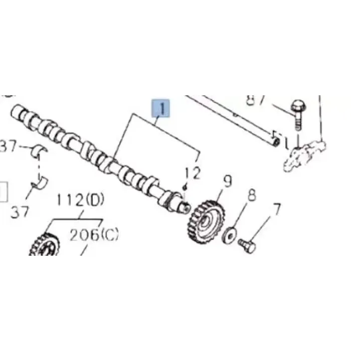 Eksantrik Mili Isuzu NPR66 | ESTAS EST22003 | OEM 897077829051