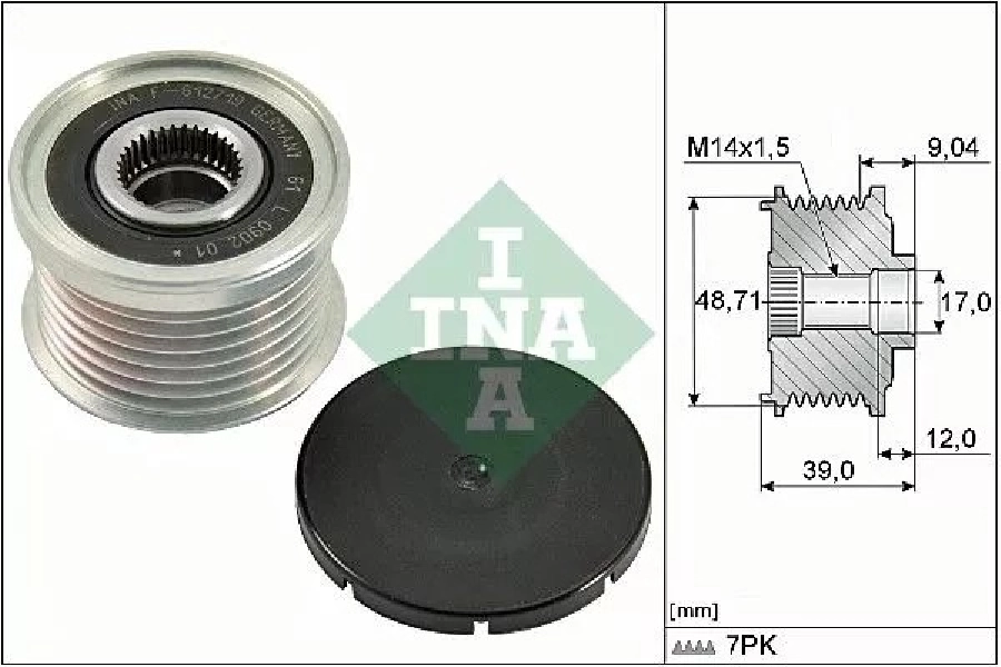 Alternatör Rulmanı BMW E81 E87 E88 E90 E91 E92 E93 | OEM 535027510