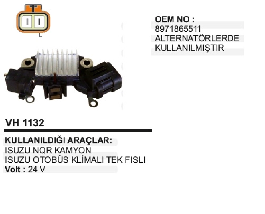 Konjektör Hitachi Isuzu Nqr, Npr Yeni Model Tek Fiş 2005 ve sonrası | OEM VH1132