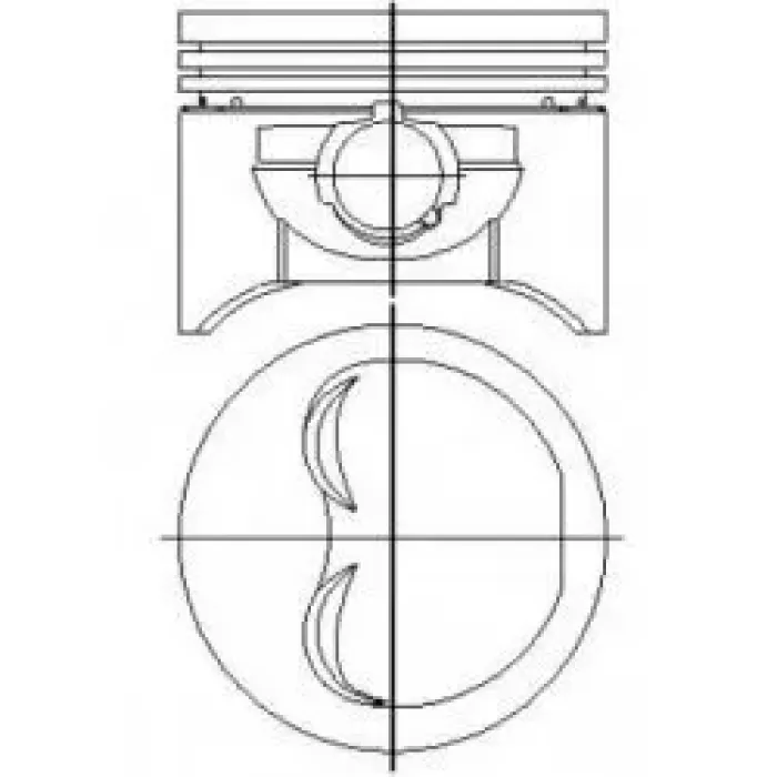 Motor Piston Segman Tempra SLX 1,6 (86,40 Cap) | YENMAK 31-03395-040 | OEM 5894497 5894497 7719625 7719625