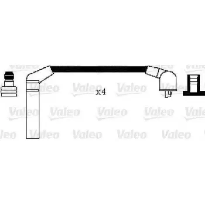 Buji Kablosu Hyundai Accent 1.3 1.5 1994-2005 Enjeksyonlu (Yumurta+Milenyum Kasa) Atos 1.0 12V | VALEO 346062 | OEM 2750122B10 2750122B10 - 2750122B00 2750122B00