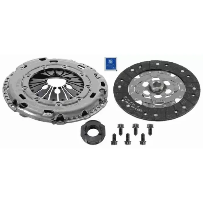 Debriyaj Seti Caddy Transporter 1,9TDI 03> (Eski Numarasi 3000970017) | SACHS 3000 970 058 | OEM 03G141015S