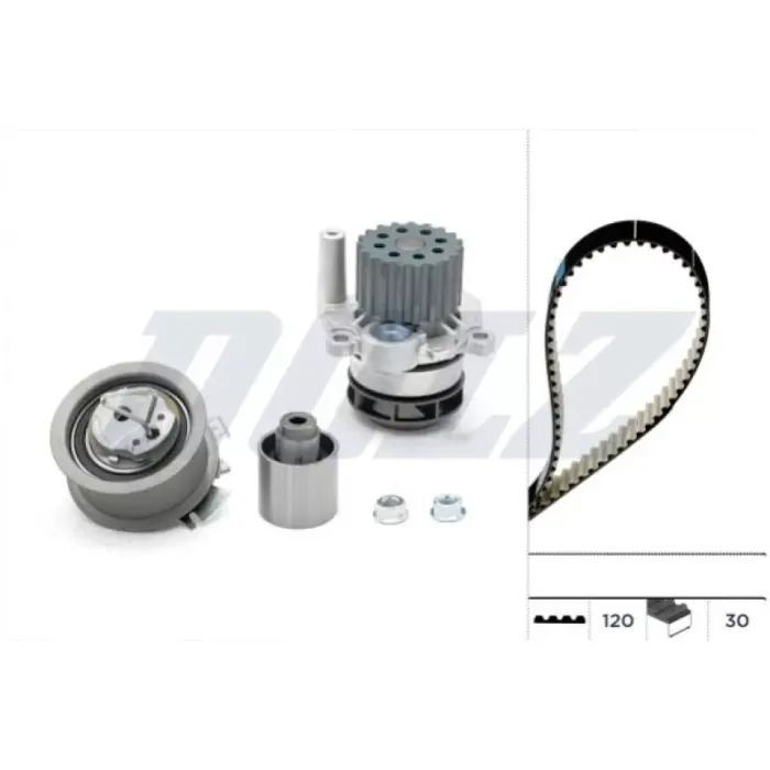 Eksantrik Gergi Kiti Devirdaimli (120X30) T5 Caddyiii Jetta Golf 5 1.9 2.0TDI Asz Bmm Arl Atd Axr | DOLZ KD036 | OEM 038121011G 038109119N 038109119L