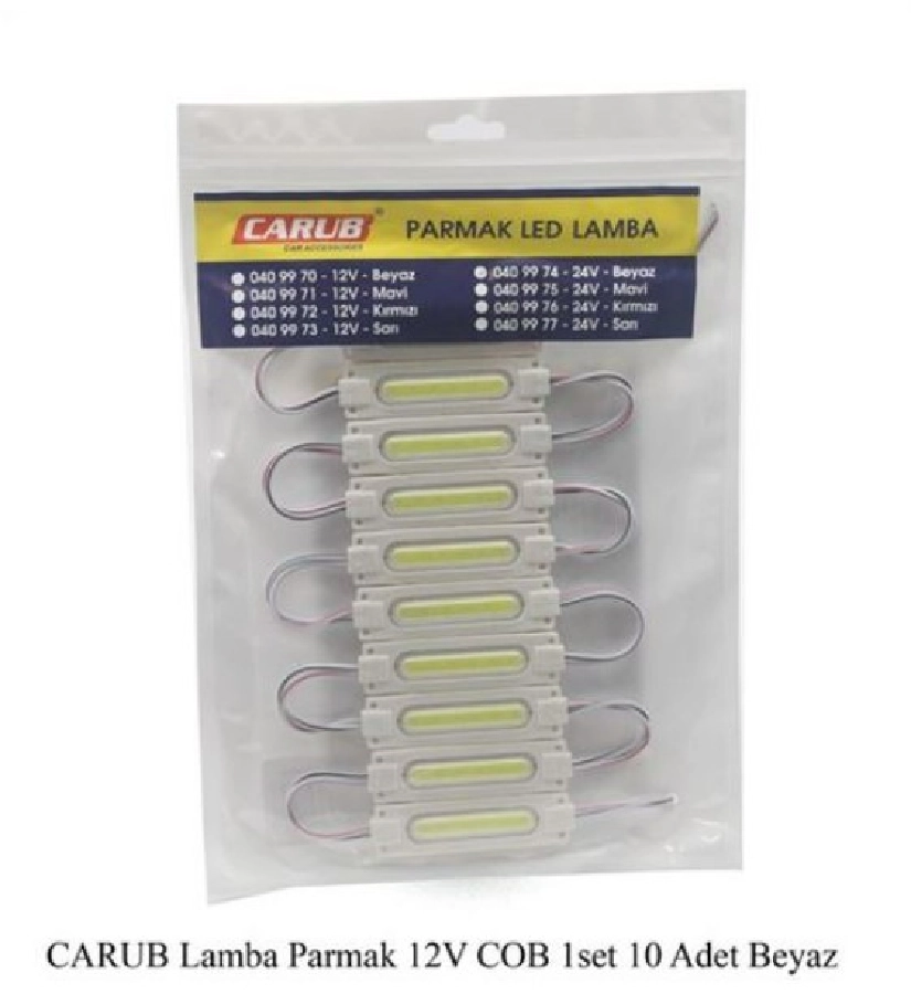 Lamba Parmak 12V COB 1SET 10 Adet Beyaz | OEM BR0409970