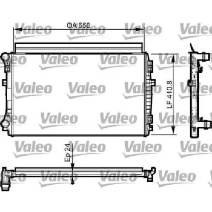 Motor Su Radyatoru 650×395x22 A3 1,2 / 1,4 / 1,6TDI Golf VII 1,2 / 1,4 / 1,6TDI 12> | VALEO 735558 | OEM 5Q0121251EM 5Q0121251EM 5Q0121251ER 5Q0121251GK 5Q0121251ER 5Q0121251GK