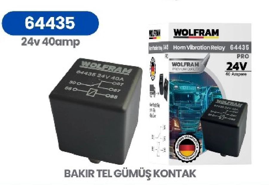 Röle Korna Titretme Pro 24V 40A | OEM 64435
