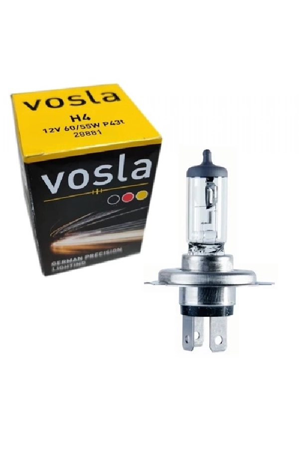 Ampul H4 12V 60, 55W Tırnaklı Halogen *** Made In Germany *** | OEM VS28881