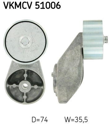 Alternatör Gergi Rulmani Kanalli 5 Kayisi Saptirma Makarasi Mercedes Atego Axor Citaro 98> | SKF VKMCV 51006 | OEM 9062000370 9062001270 9062004670