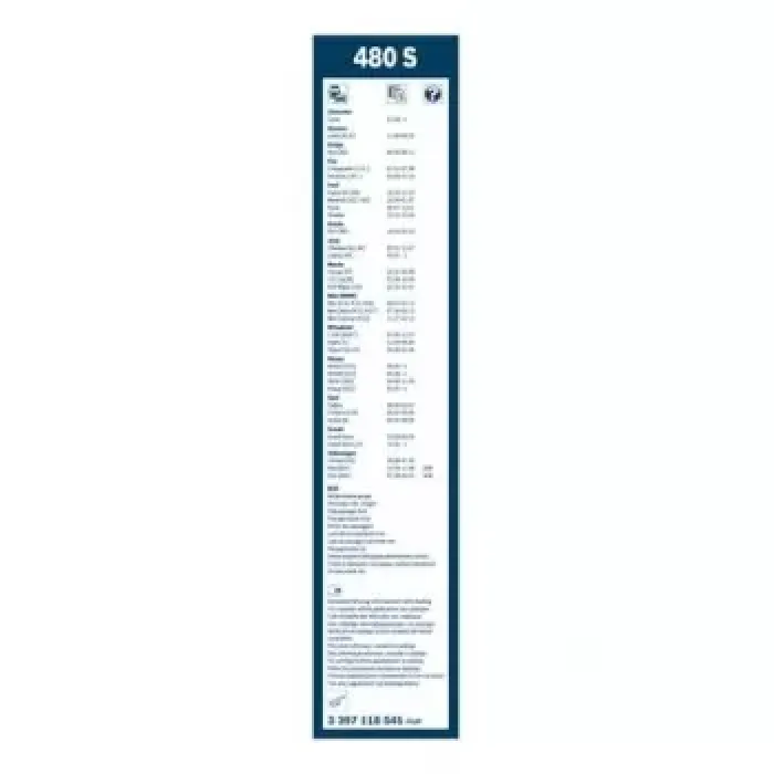 Silecek Supurgesi Takim Twin Ruzgarlikli [475 / 475 MM] | BOSCH 3397118541 | OEM 1H0955427 1H0955427 1H0998003 1H0998003A 1H0998003 1H0998003A