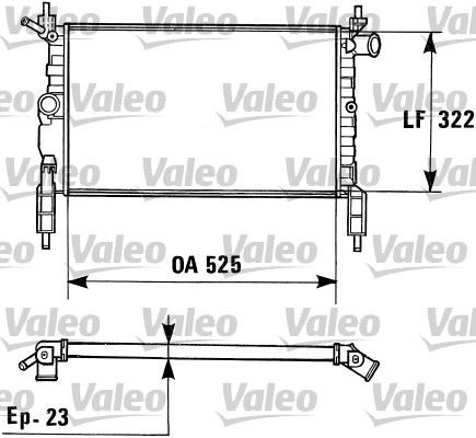 Motor Su Radyatörü Kli̇ma Hari̇ç M.t Astra F 14NV - 14SE - C14SE - C14NZ - X14NZ | VALEO 730975 | OEM 1300112 1300112 1300113 1300140 1300154 1300113 1300140 1300154