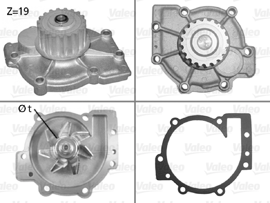 Devirdaim Laguna I Safrane S40 V40 V50 S60 S70 2,0 16V / Focus II Kuga Mondeo IV S Max 2,5 | VALEO 506325
