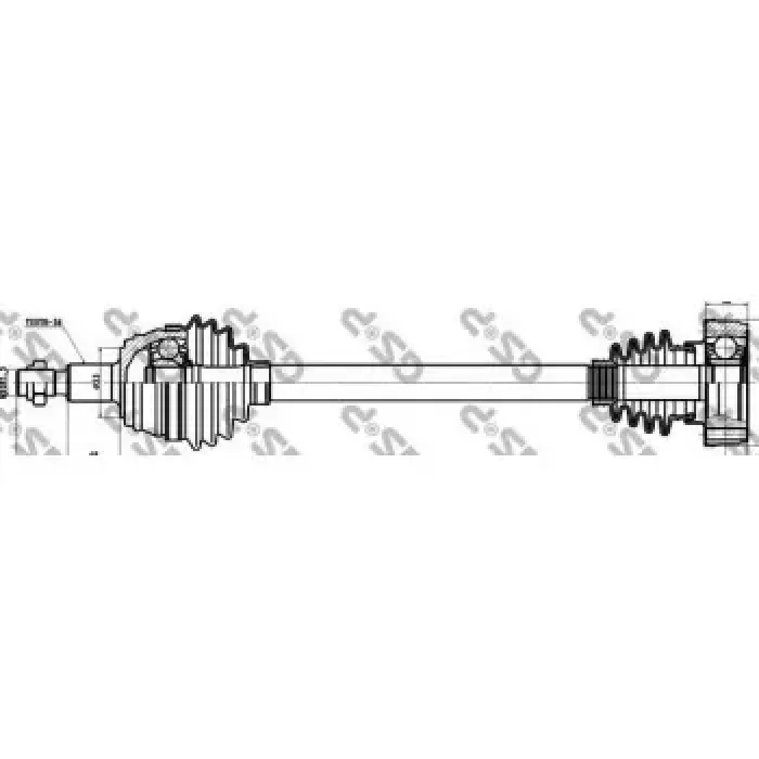 On Aks Sol A3 1,6 Golf IV Leon Toledo Octavia 1,4 16V / 1,6 / 1,9SDI Akl 99>06 | GSP 261045 | OEM 1J0407271AH 1J0407271AH 1J0407271 1J0407451BX 1J0407271 1J0407451BX