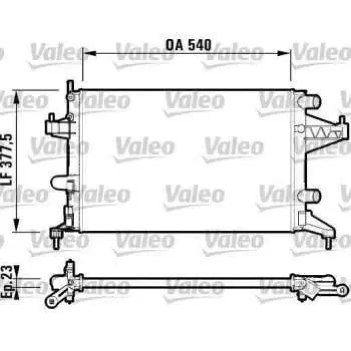 Motor Su Radyatoru Z10XEP Z12XE Z12XEP Z14XEP Corsa C | VALEO 732825 | OEM 1300236 1300236 1300334 9201955 1300334 9201955