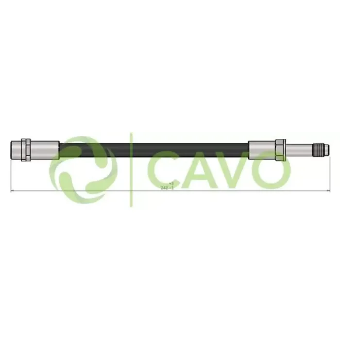 Fren Hortumu Arka 230MM T5 T6 T7 03> | CAVO C900 646A | OEM 7H0611776 7H0611776 7H0611776B 7H0611775C 7H0611776B 7H0611775C