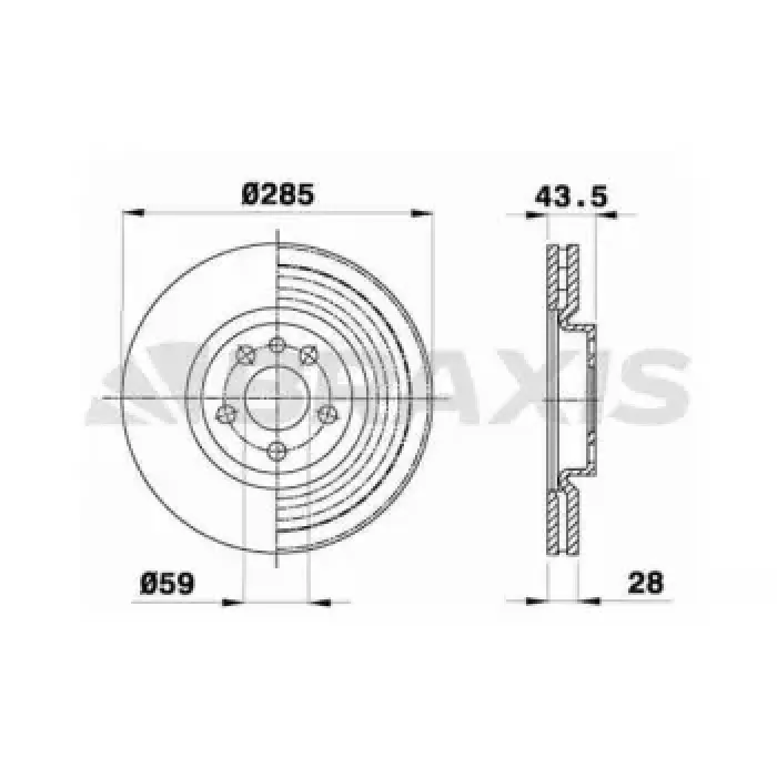 On Fren Disk Aynasi C8 P807 Expert II Jumpy II Scudo II DW10 (2.0 HDI 8V) 00> | BRAXIS AE0132 | OEM 4249.H7 4249.H7 1325772080 1325772080