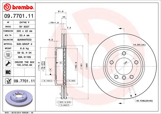 Fren Diski On Havali Bmw E46 99>04 | BREMBO 09770111 | OEM 34116864058 34116864058 34116855152 34116855152