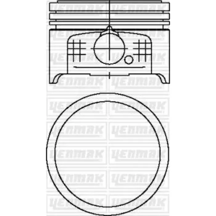 Piston Segman P106 P206 P306 Partner 2 Berlingo 2 TU3JP (1,4 8V) 04> (Boy:50MM Tepe:0,10 Yuksek) EURO4 (75,00) (Std) | YENMAK 31-04500-000 | OEM 0111AT 0111Z7
