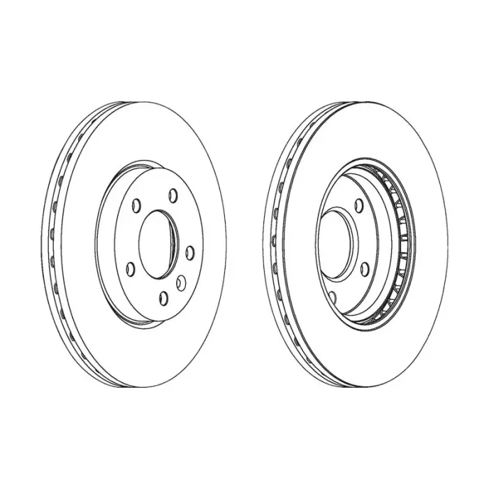 Fren Diski On Astra Classic 99 > 02 Astra J 09> Mokka / Mokka 10 14 > 13 > / Cruze 09> Trax 13> 16 Jant Havali | KRAFTVOLL 07040367 | OEM 569070 13502052 13502051